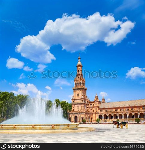 Seville Sevilla Plaza de Espana Andalusia Spain square