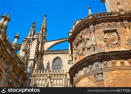 Seville the cathedral of Sevilla Andalusia Spain