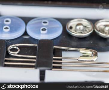 Sewing Buttons Representing Embroider Dressmaker And Tailor