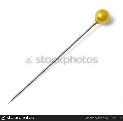 sewing push pin isolated on white background. with clipping path