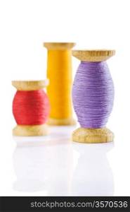 sewing spools isolated