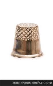 Sewing thimble isolated on the white background