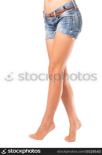 sexy legs in shorts jeans
