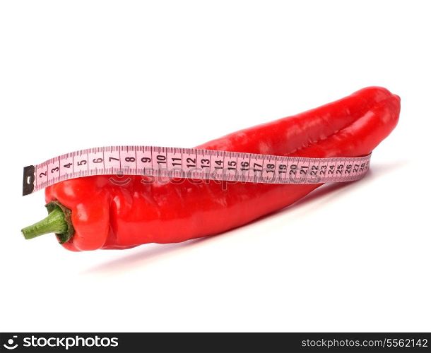 sexy pepper isolated on white background