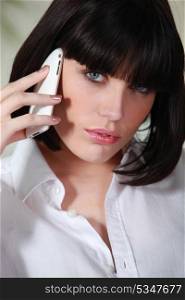 sexy woman talking on the phone