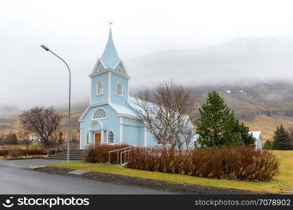 Seydisfjordur cityscape in East Iceland