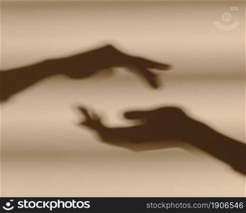 shadows hands white wall. High resolution photo. shadows hands white wall. High quality photo