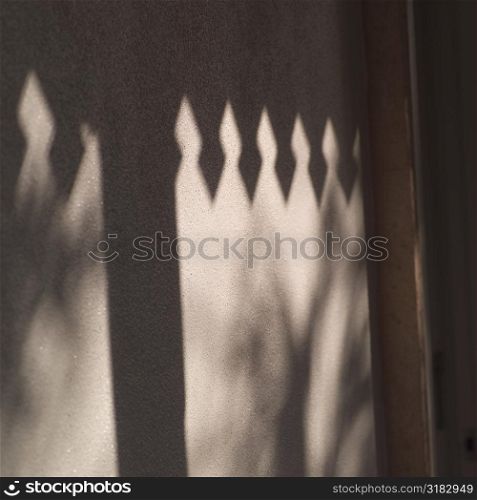 Shadows on building