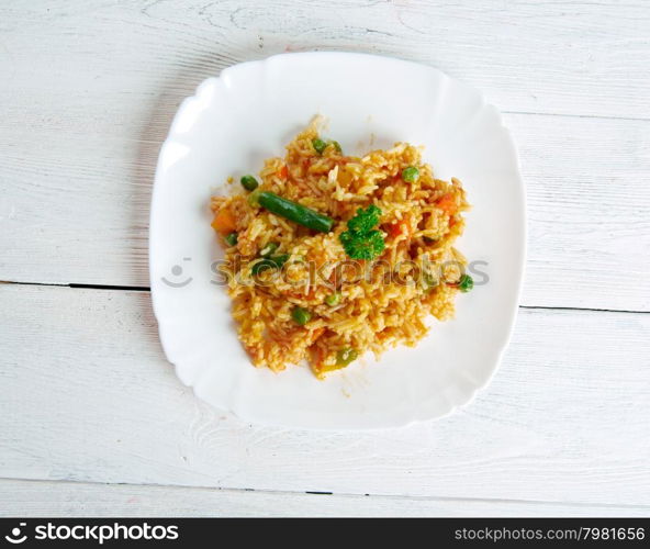 Shahi pulao .Moghlai version of delicately spiced rice