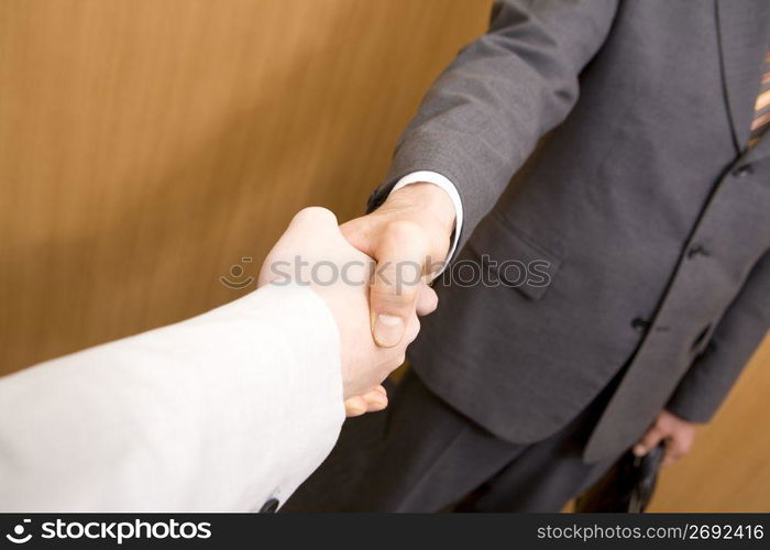 Shaking hands