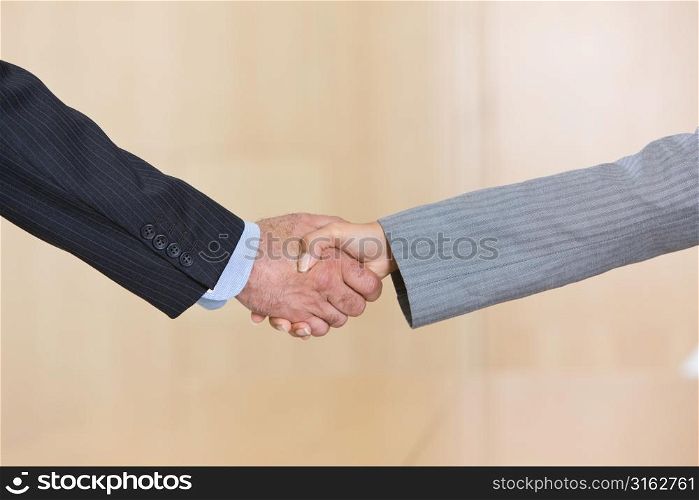 Shaking hands
