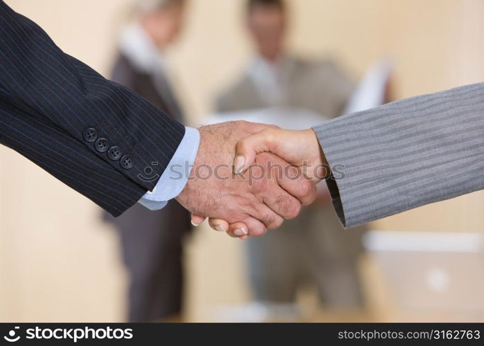 Shaking hands