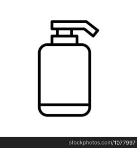 Shampoo bottle icon vector design template flat style isolated on white background