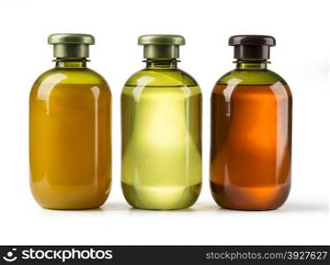 Shampoo bottle on a white background with clipping path