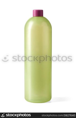 Shampoo bottle on a white background. With clipping path