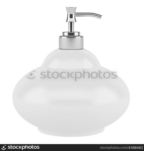 shampoo in bottle isolated on white background