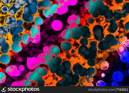 Shape of bacterial cell: cocci, bacilli, spirilla bacteria background