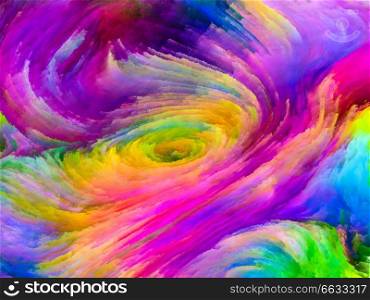 Shards of colorful fractal paint for abstract backgrounds
