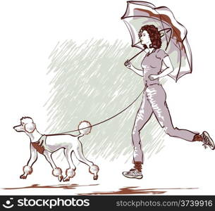 Sharing a Rain. It&rsquo;s all about exercising: the physical shape, ability to resist the weather conditions, and, finally, the love to others.