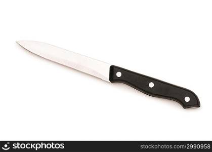 Sharp knife isolated on the white background