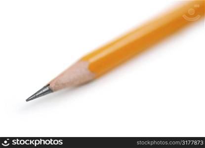Sharp pencil on white background