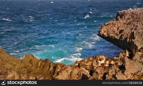 Sharp rocky cliff loop