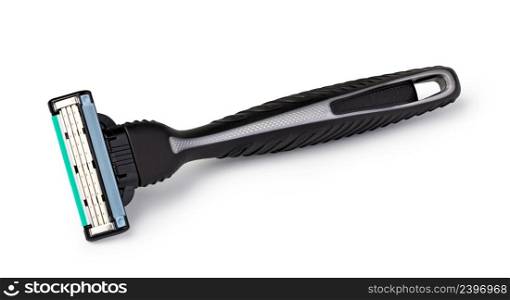 Shaving razor instrument isolated on a white background.. Shaving razor instrument