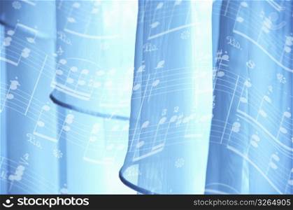 Sheet music and Curtain