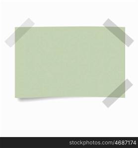Sheet of blank paper for notes against white background