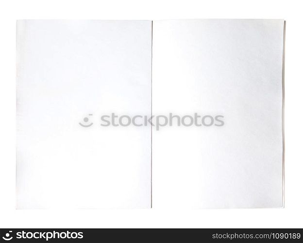sheet of paper isolated on white