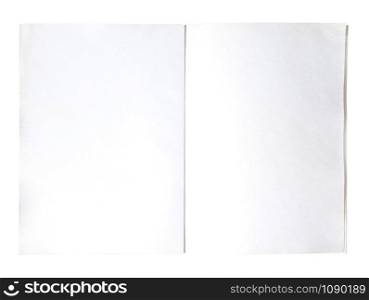 sheet of paper isolated on white