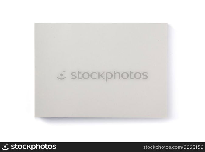 sheet of paper isolated on white background