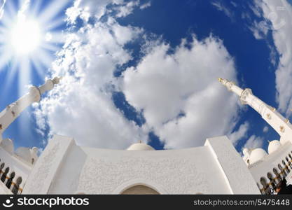 sheikh zayed mosque, abu dhabi, uae, middle east