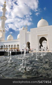 sheikh zayed mosque, abu dhabi, uae, middle east