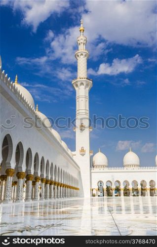 Sheikh Zayed mosque at Abu Dhabi, UAE