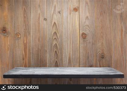shelf and wooden wall background texture surface