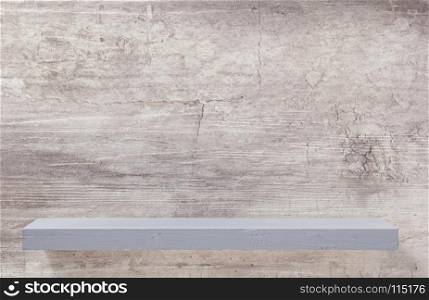 shelf at stone wall surface background texture