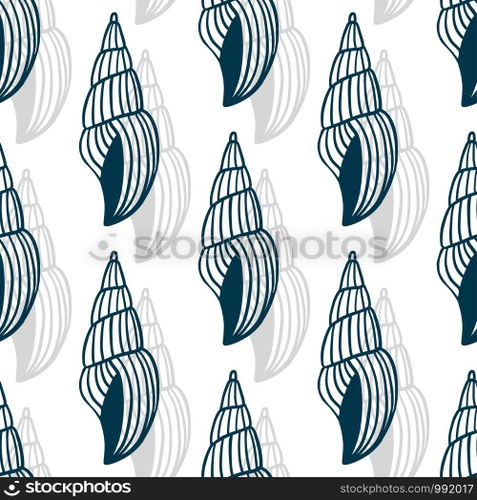 Shells seamless pattern. Marine background in vector. Seashells pattern design. Shells seamless pattern. Marine background in vector. Seashells pattern design.