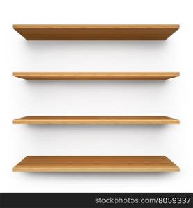 Shelves. Shelves isolated on clean white background.