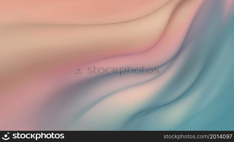 Shining Wavy Lines Full Screen in Blue and Pink Tones as Background for Your Project