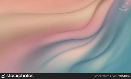 Shining Wavy Lines Full Screen in Blue and Pink Tones as Background for Your Project