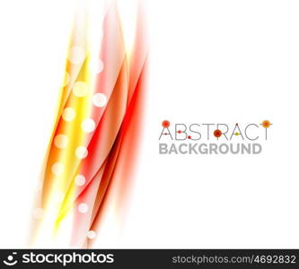 Shiny color lines on white background - motion