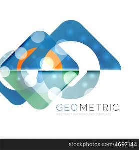 Shiny geometric abstract background