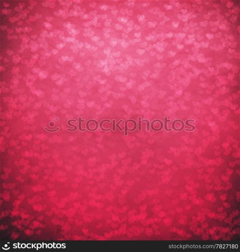 Shiny hearts bokeh light Valentine&rsquo;s day background