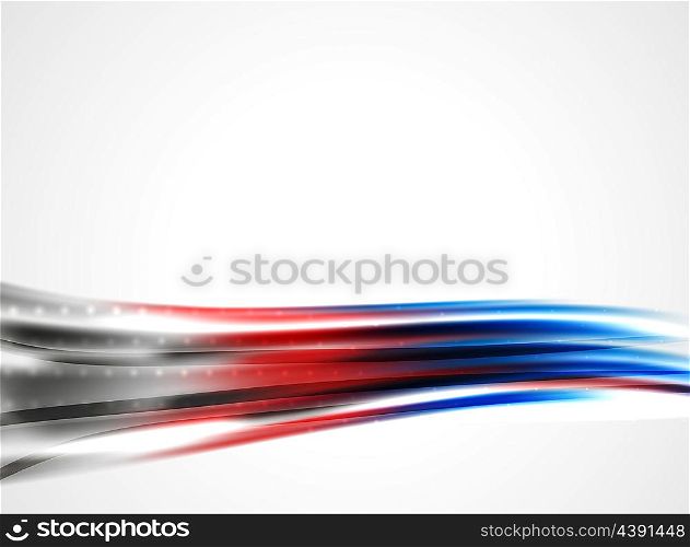 Shiny metallic wave curtain. Abstract background,