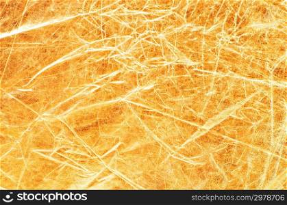 Shiny surface of gold photo reflector