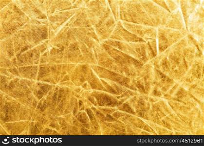 Shiny surface of gold photo reflector