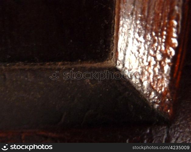 shiny wood corner as a background