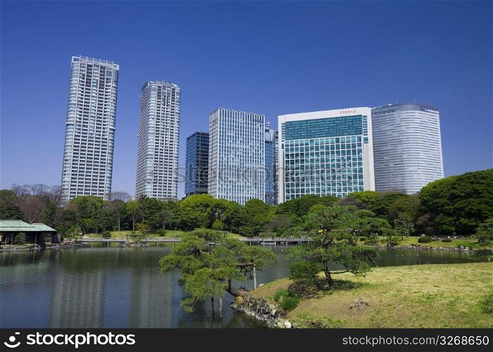Shiodome high-rise buildings