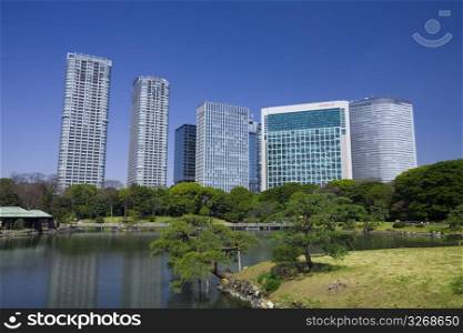 Shiodome high-rise buildings